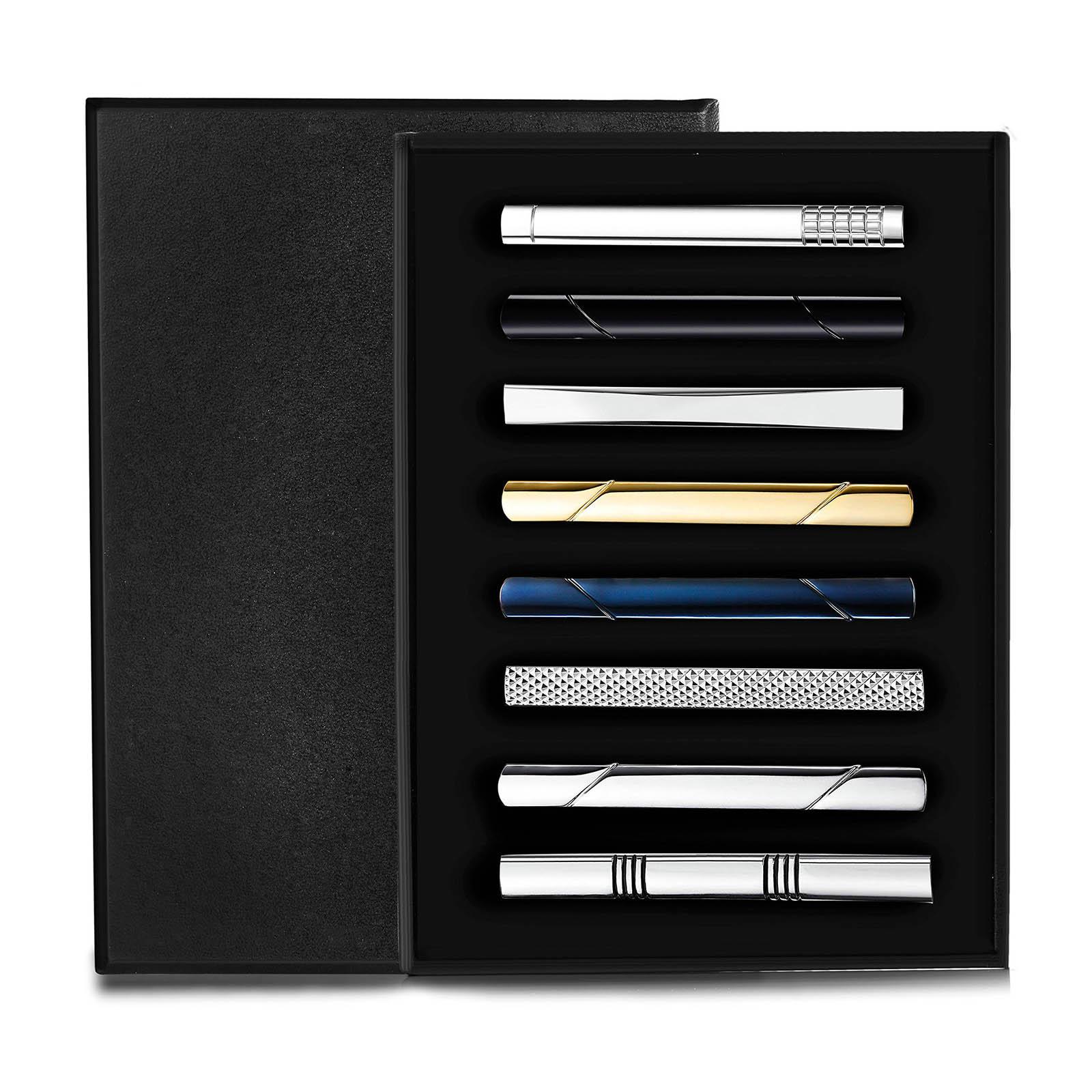 ชุดคลิปหนีบเนคไท 8 ชิ้น แบบเรี - Tie Bar Set Gift บทวิจารณ์และราคา