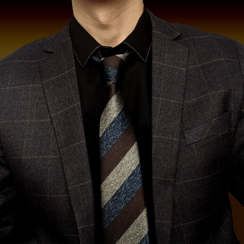 แฟชั่น Slim ผอม7-8Cm เนคไทคลาส - Skinny Tie Men บทวิจารณ์และราคา