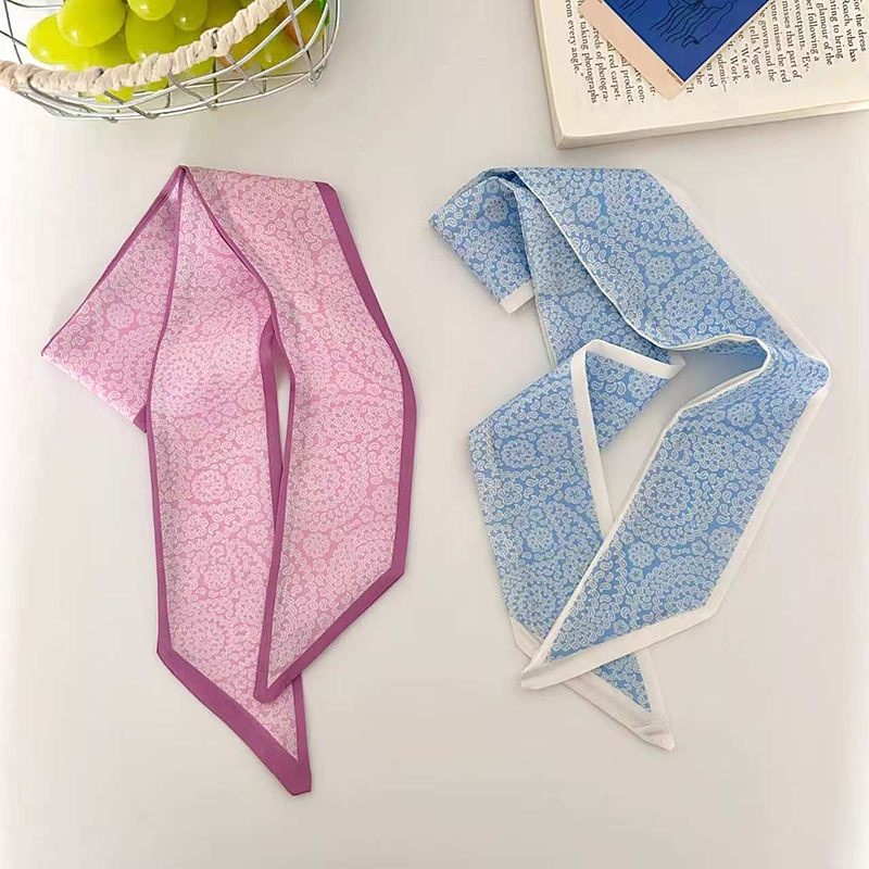 ผ้าพันคอซาตินลายดอกไม้เรขาคณิต - Face Scarf Mask บทวิจารณ์และราคา