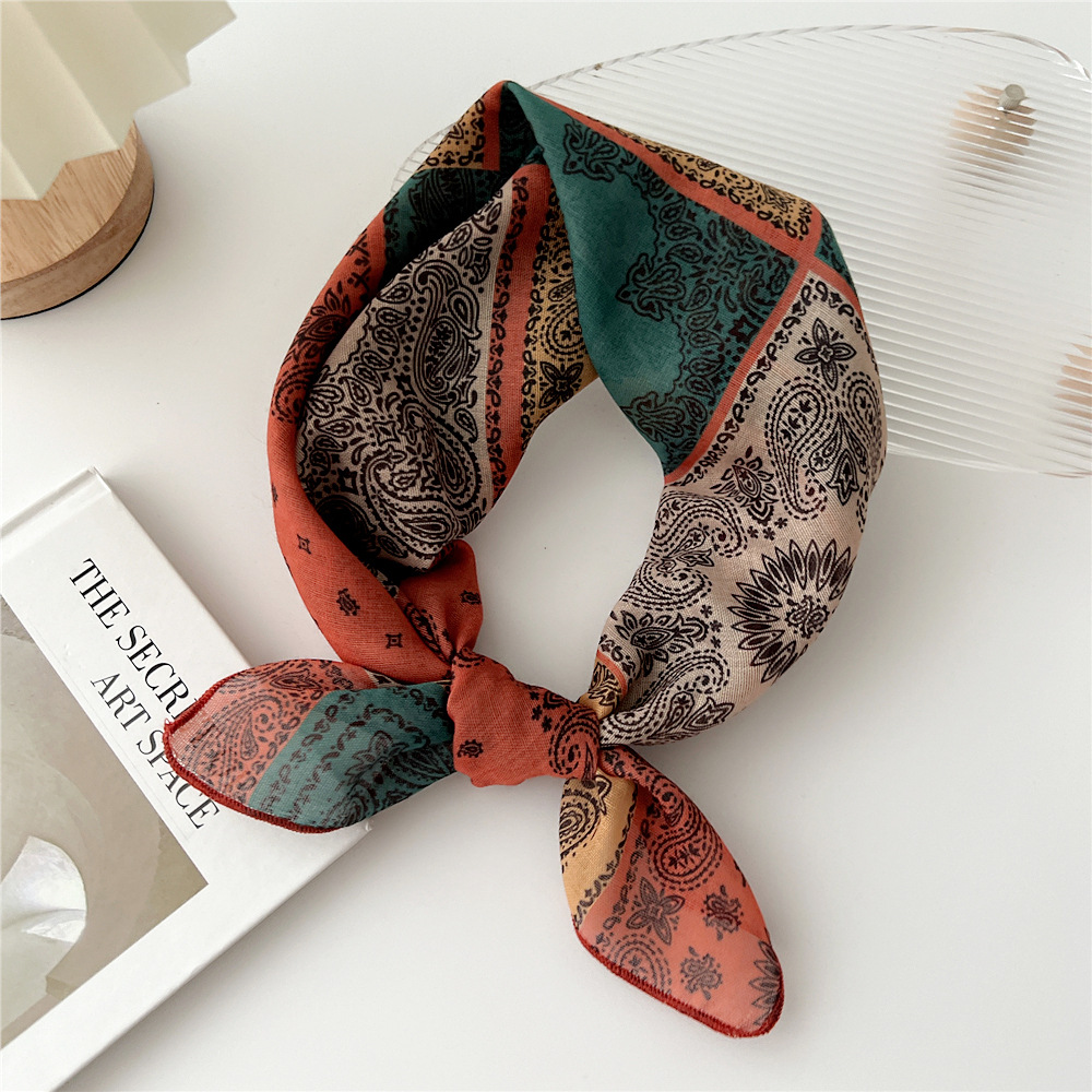 แฟชั่นผ้าพันคอผ้าฝ้ายผู้หญิงดอ - Bandana Cotton บทวิจารณ์และราคา