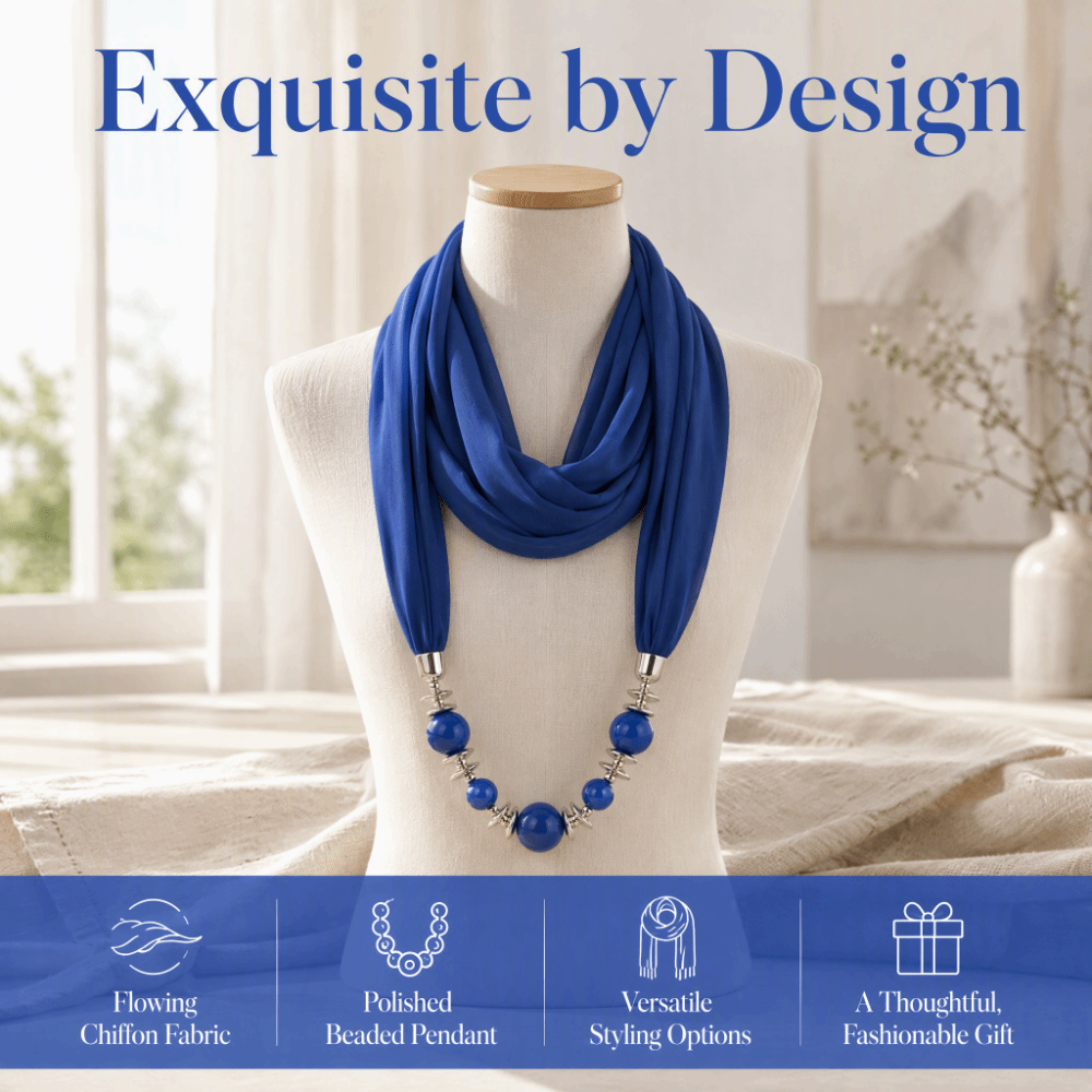 ผ้าพันคอชีฟองใหม่ สีพื้น ประดั - Infinity Scarf Knit บทวิจารณ์และราคา