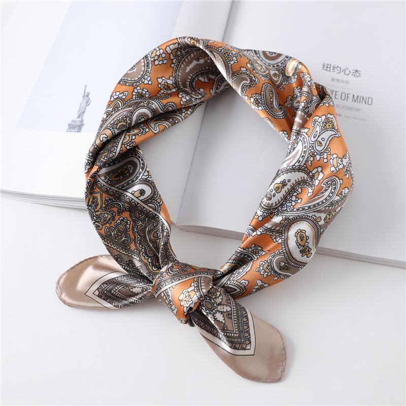 ผ้าพันคอไหมสี่เหลี่ยมหรูหราขนา - Face Scarf Mask บทวิจารณ์และราคา