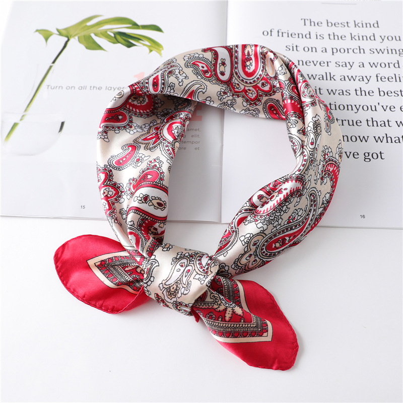ผ้าพันคอไหมสี่เหลี่ยมหรูหราขนา - Face Scarf Mask บทวิจารณ์และราคา