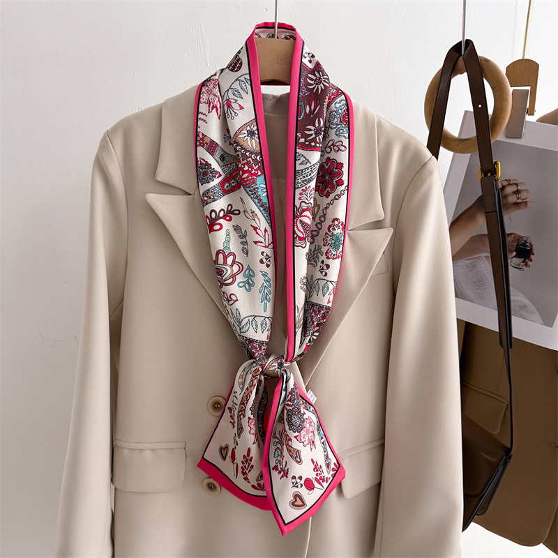 ผ้าพันคอไหมพิมพ์ลาย 45 สี สำหร - Face Scarf Mask บทวิจารณ์และราคา