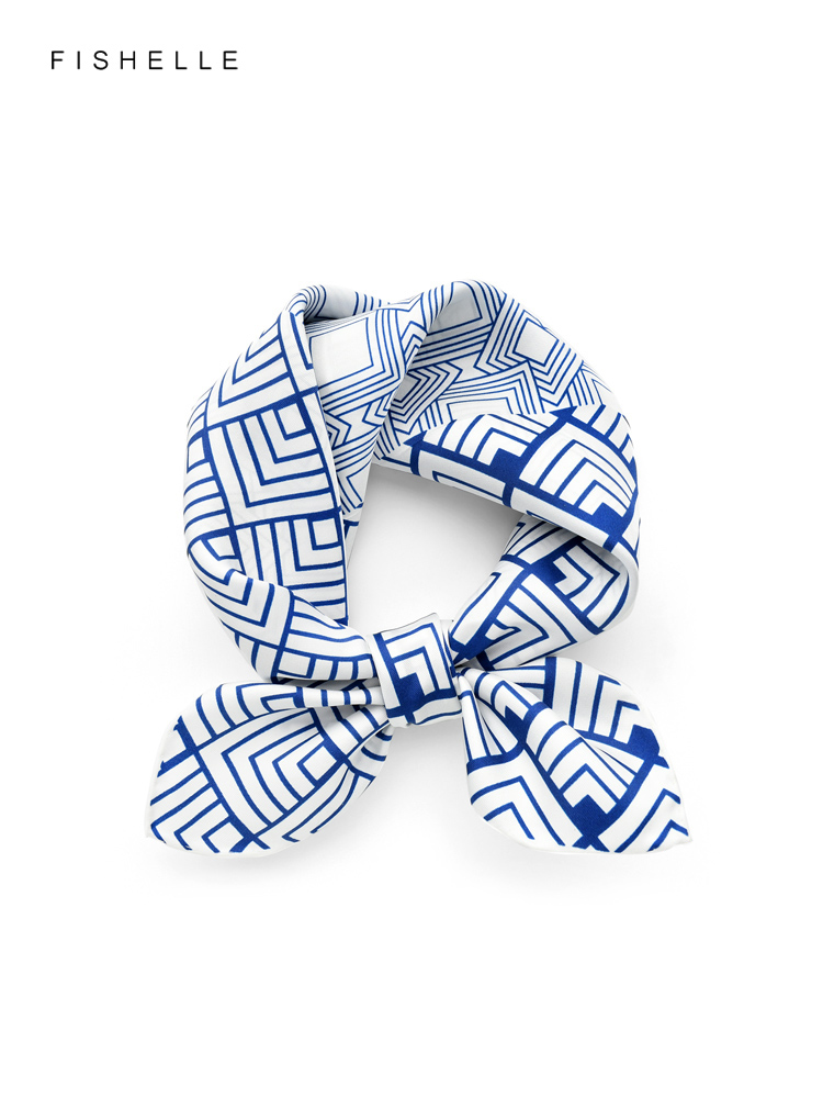 จีนคลาสสิกสีฟ้าสีขาวธรรมชาติ S - Face Scarf Mask บทวิจารณ์และราคา