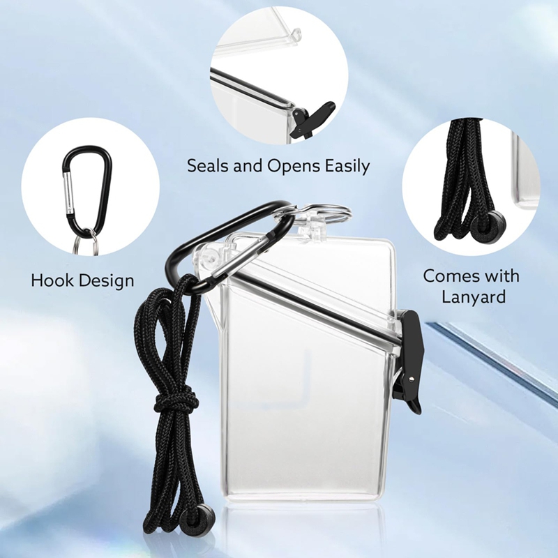 กล่องใส่บัตรกันน้ำ 5 ชิ้น แบบใ - Lanyard Badge Holder บทวิจารณ์และราคา