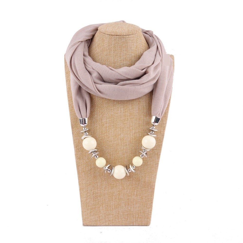 ผ้าพันคอชีฟองแบบใหม่ ประดับลูก - Infinity Scarf Knit บทวิจารณ์และราคา